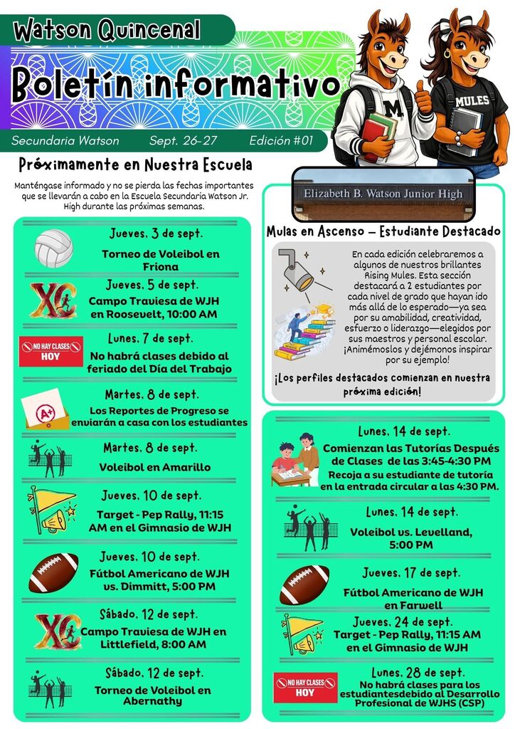 26.09.02 - WJHS Bi-Weekly Newsletter - Sept. 26-27 - Issue #01 - Bilingual - Page 3 of 4