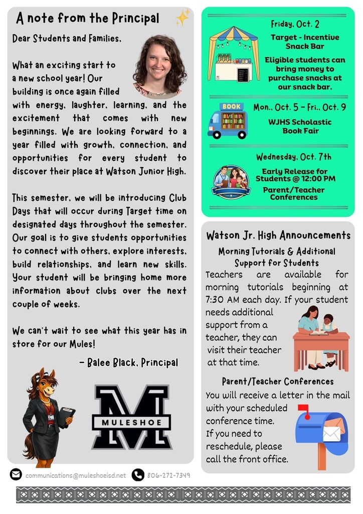 26.09.02 - WJHS Bi-Weekly Newsletter - Sept. 26-27 - Issue #01 - Bilingual - Page 2 of 4