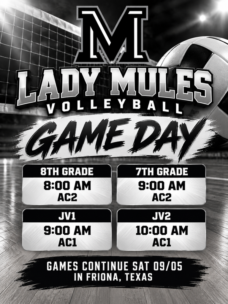 26.09.04 - Game Day Lady Mules Volleyball Friona (English)