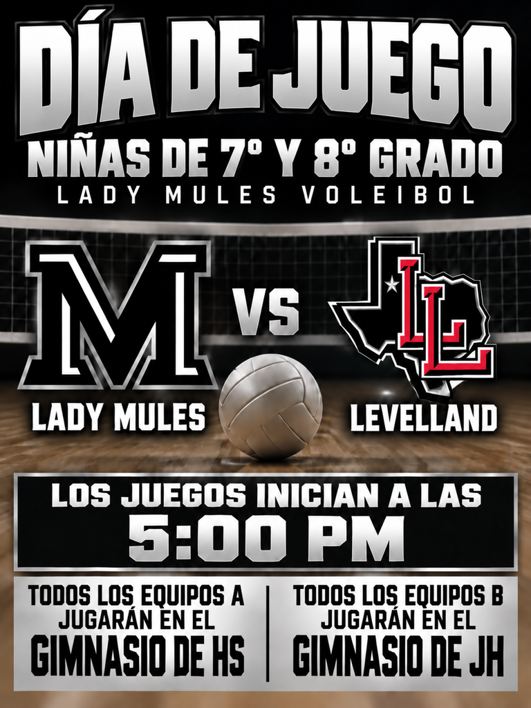 26.09.14 - JH Volleyball Game Day Reminder (Spanish)