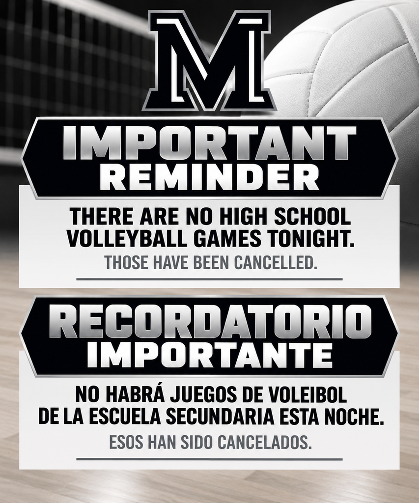 26.09.15 - Volleyball Games Cancelled 