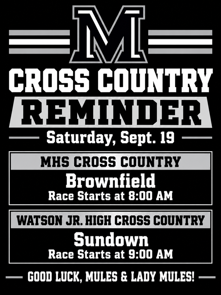 26.09.18 - Cross Country Reminder (English)
