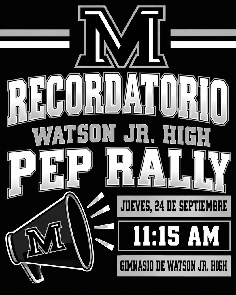 26.09.22 - WJH Pep Rally Reminder (Spanish)