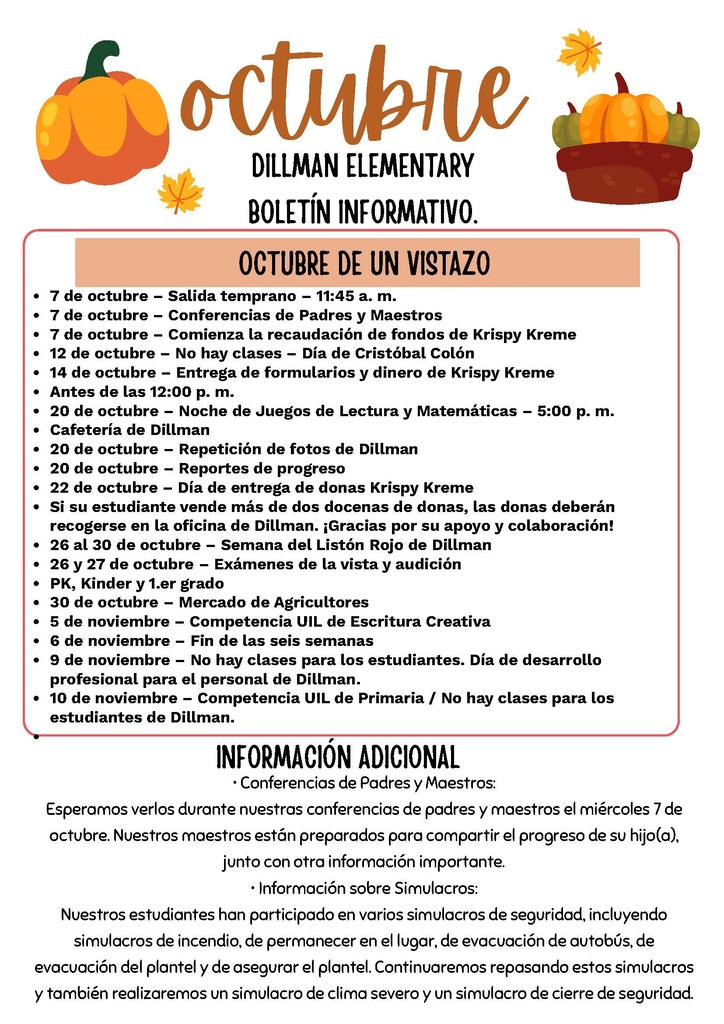 26.10.02 - Dillman NewsLetter October (Spanish)