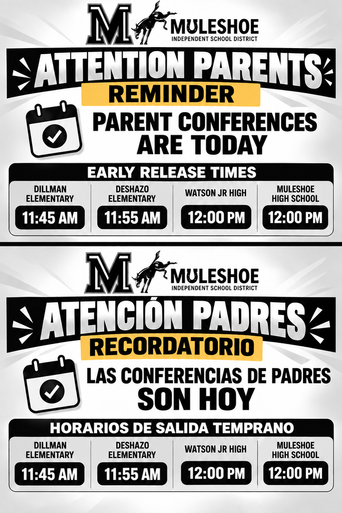 26.10.07 - Parent Conferences reminder (Bilingual) 