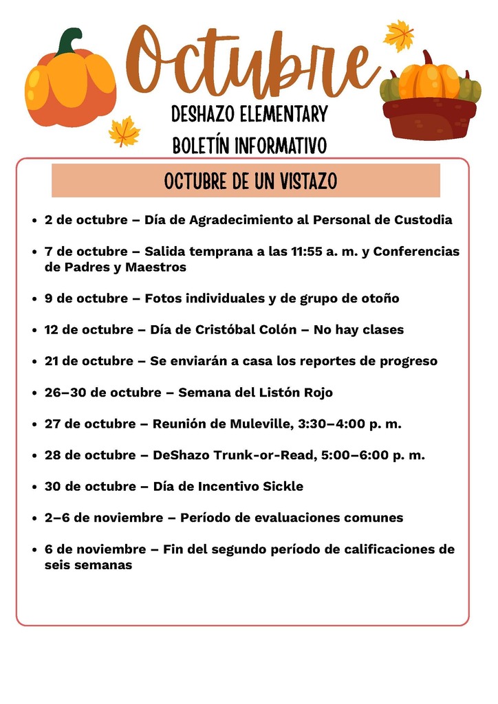 26.10.07 - Deshazo Newsletter (Spanish)