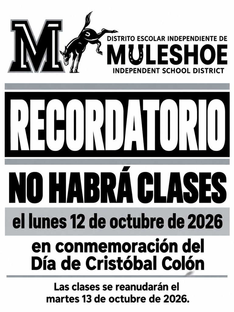 26.10.09 - Reminder Columbus Day (Spanish)