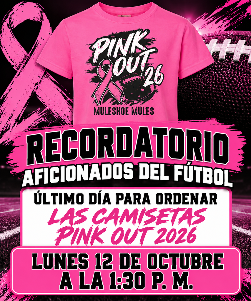 26.10.09 - Pink Out Shirts Reminder (Spanish)