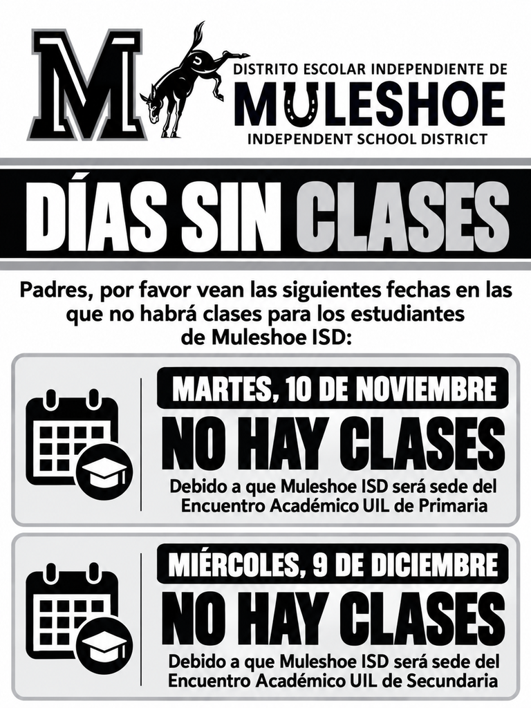 26.10.11 - No School Days UIL (Spanish)