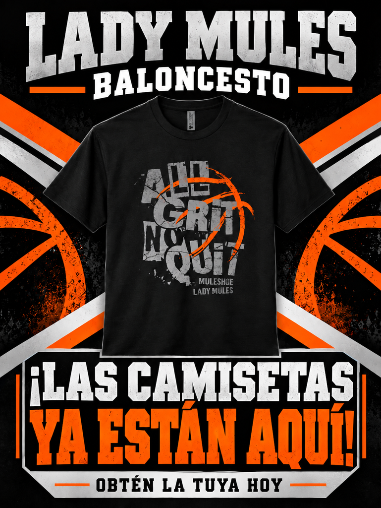 26.10.14 - Lady Mules Basketball T-Shirt (Spanish)