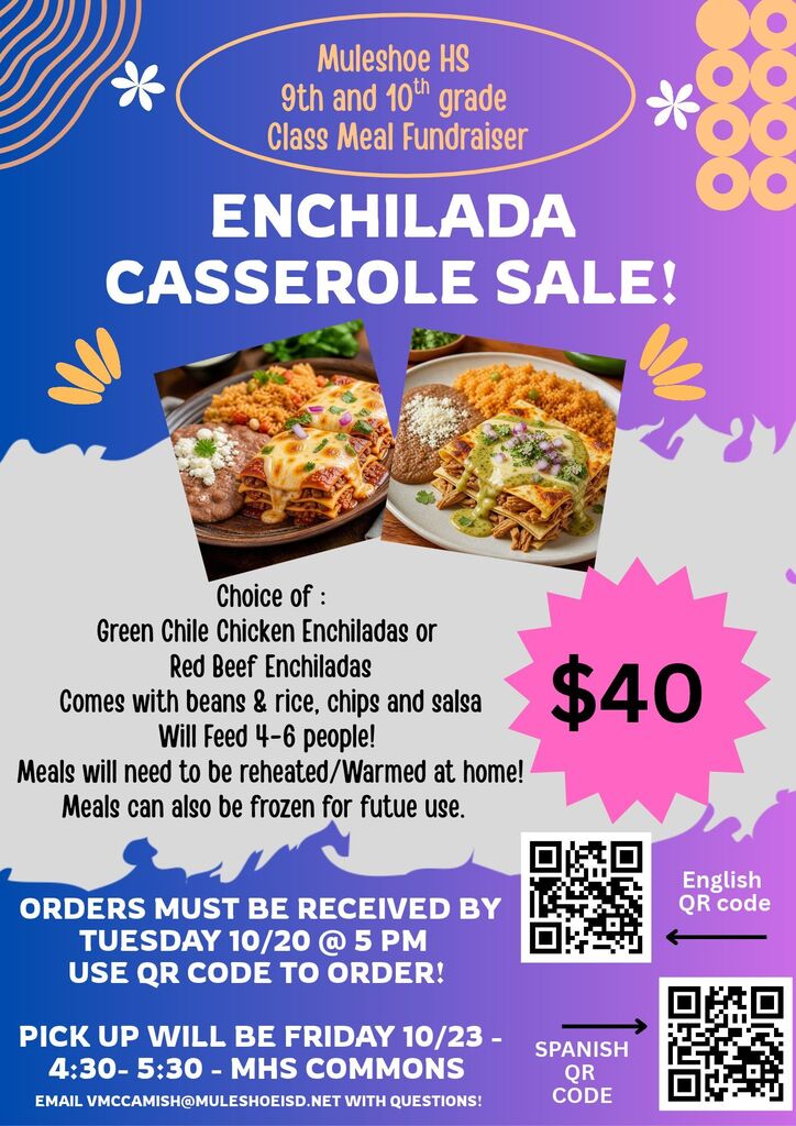 26.10.19 - Enchilada Casserole Sale (English) 