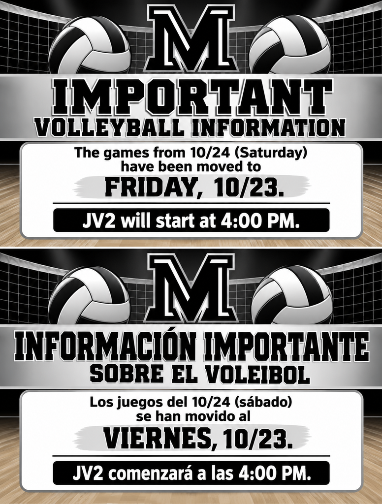 26.10.20 - Volleyball game change (Bilingual)
