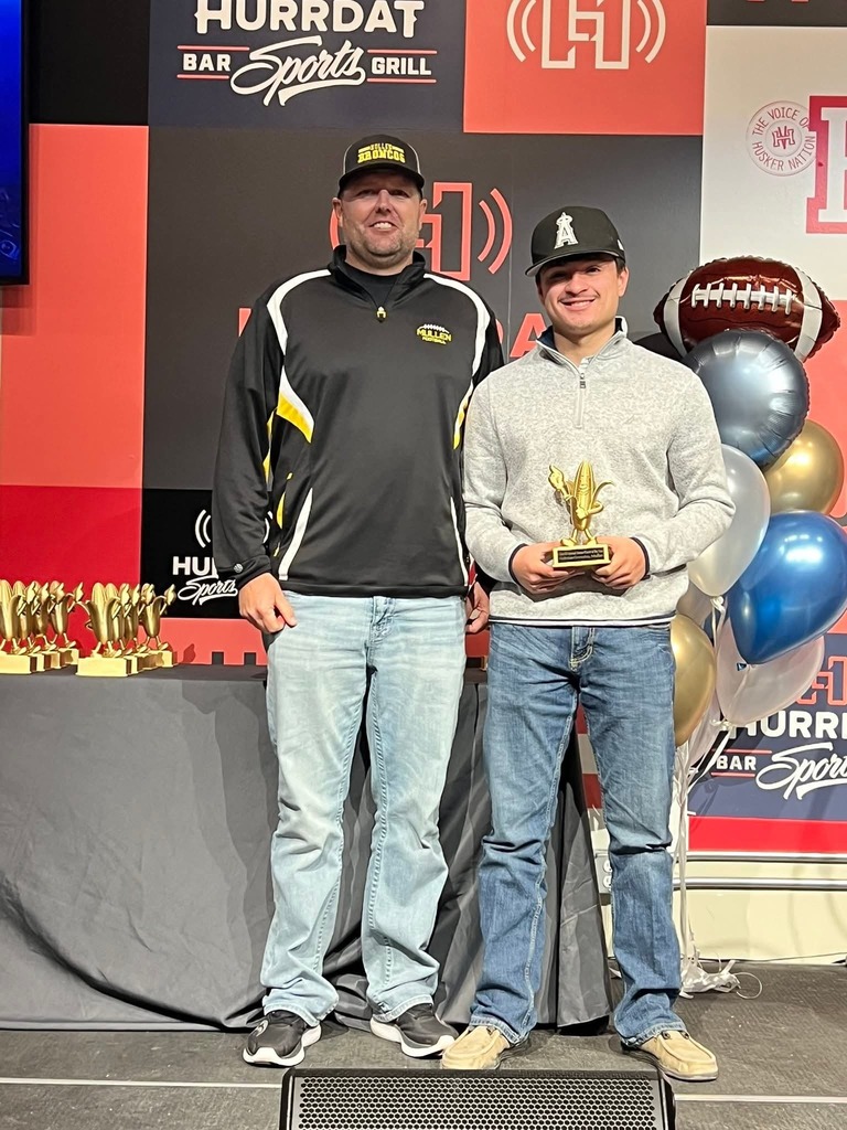 Coach Marsh & Nick Gonzalez with Award