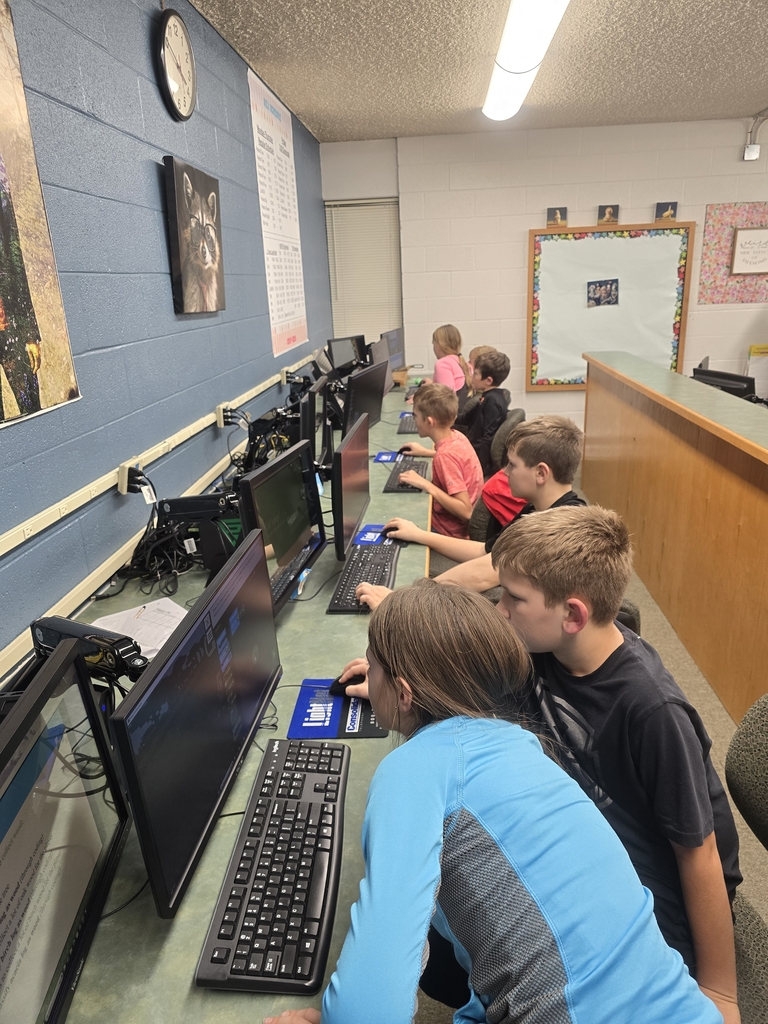 students helping others