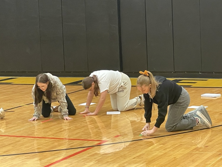 measuring the gym by a ruler takes time