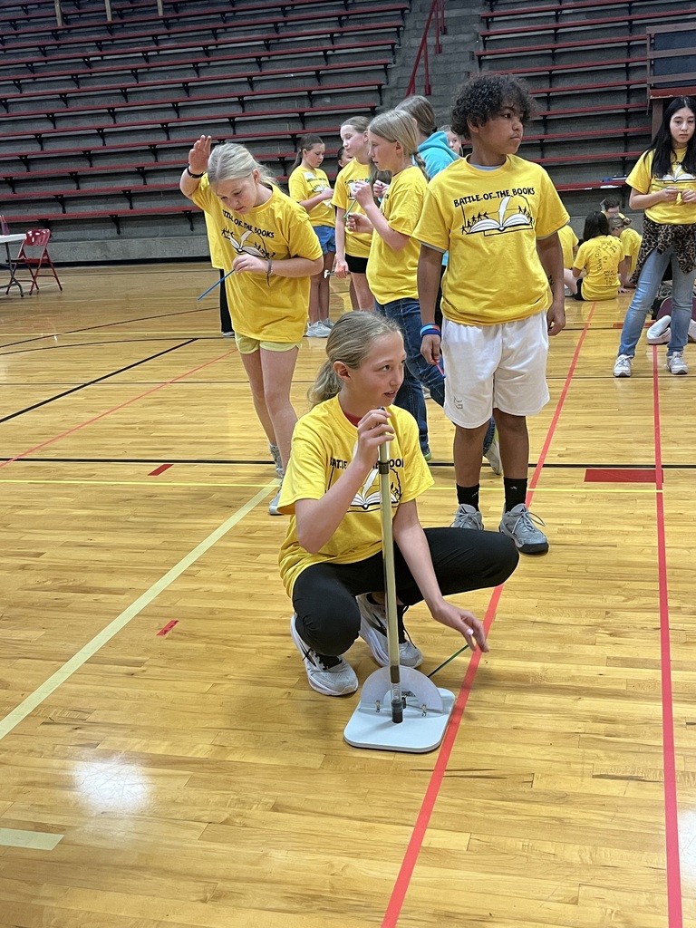 Students participating in stations