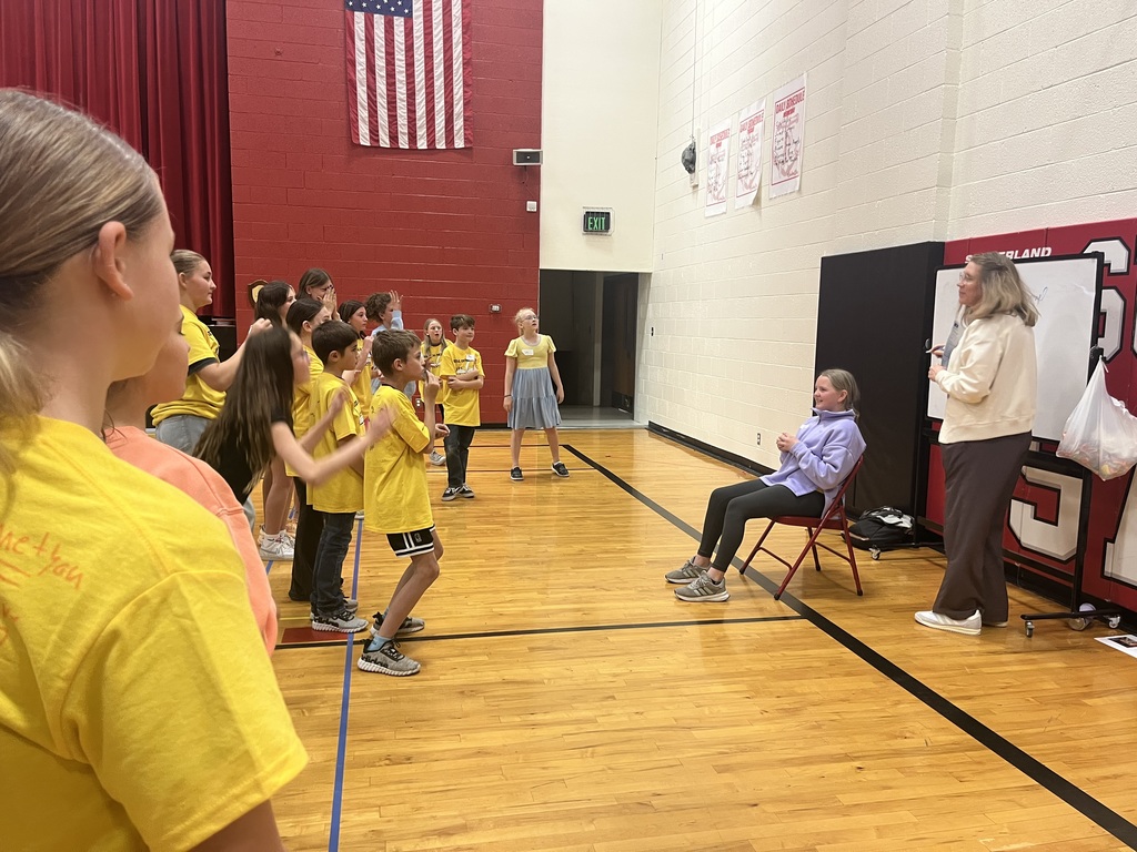 Students participating in stations