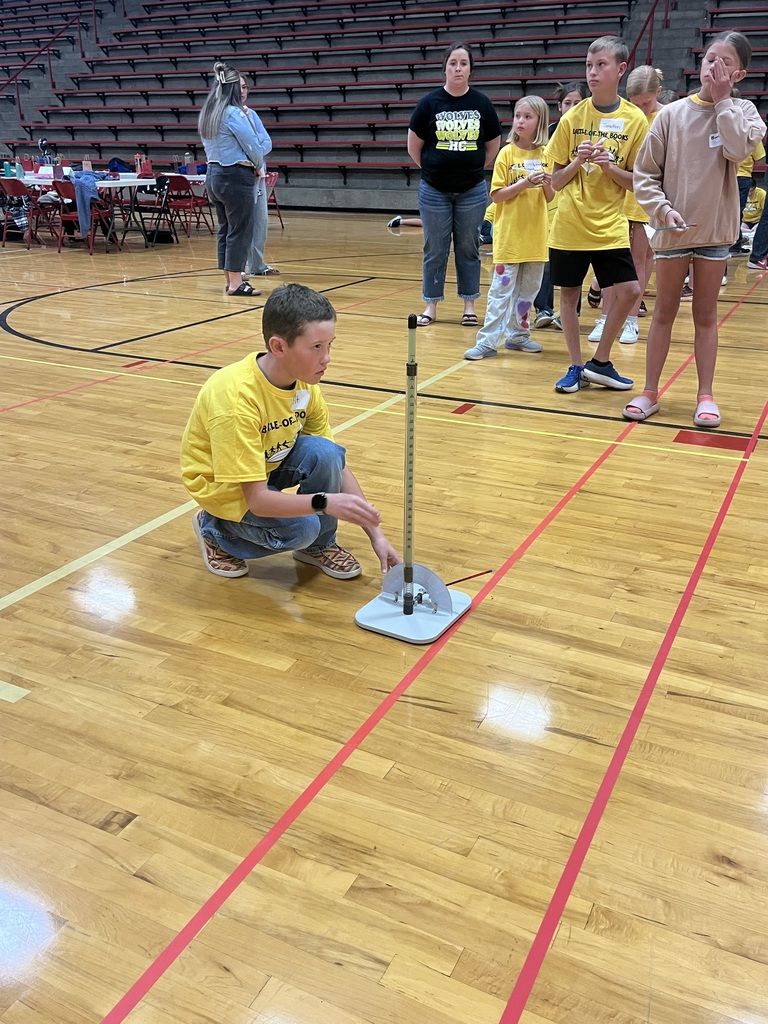 Students participating in stations