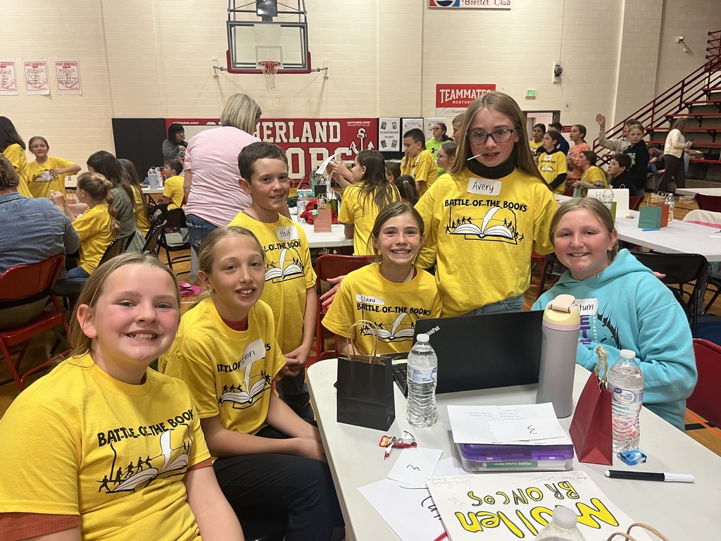 Students getting ready to compete in Battle of the Books Kahoot