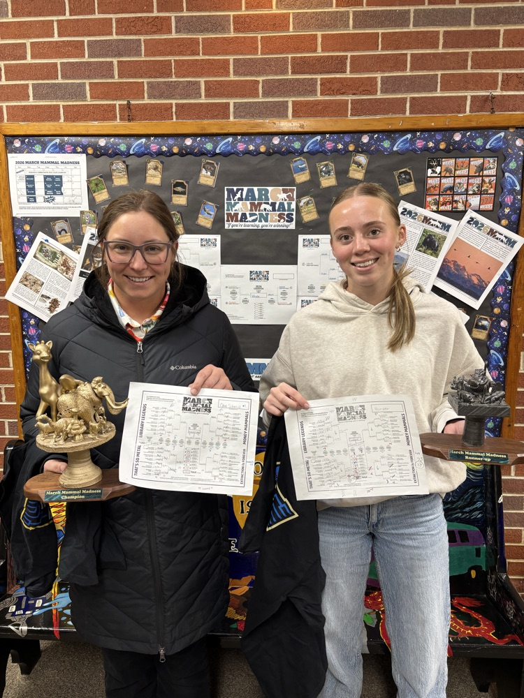 Clara and Harper with their MMM trophies