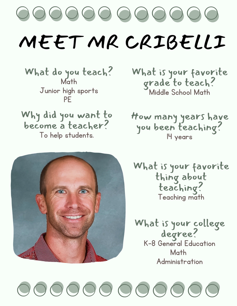 Mr. Cribelli flyer