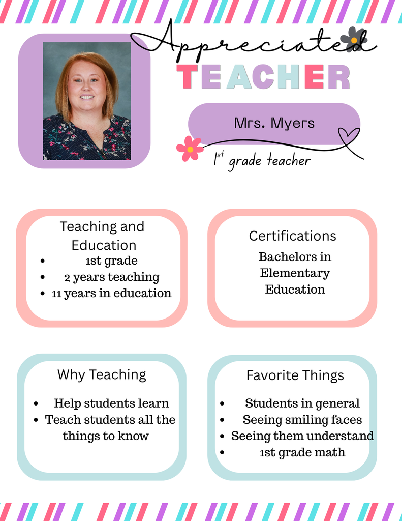 Mrs. Myers flyer