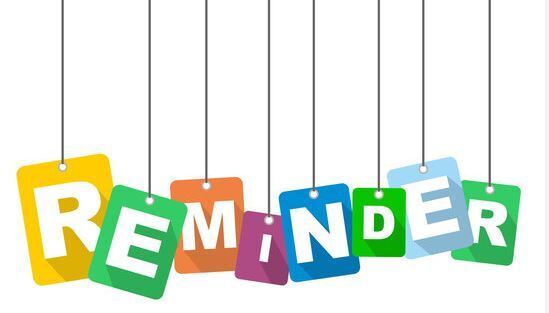 Multi Colored Reminder image