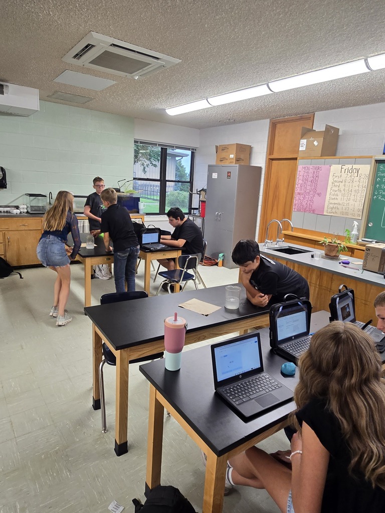 7th graders doing observations 