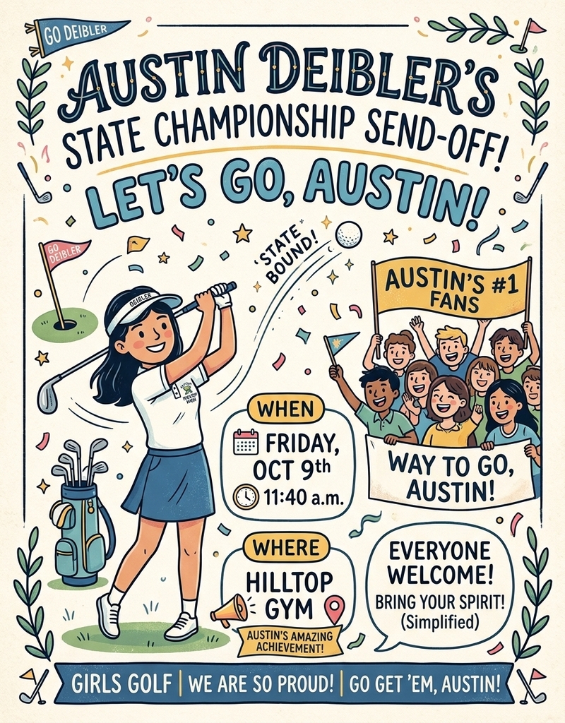 State Golf Send-Off for Austin Deibler