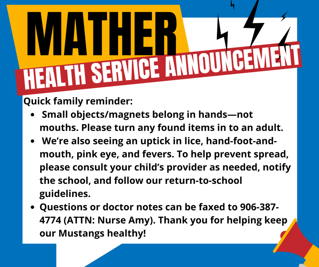 Mather Health Service Announcement