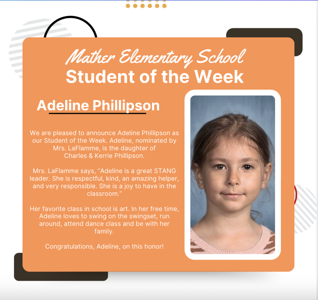 Way to go Adeline!!