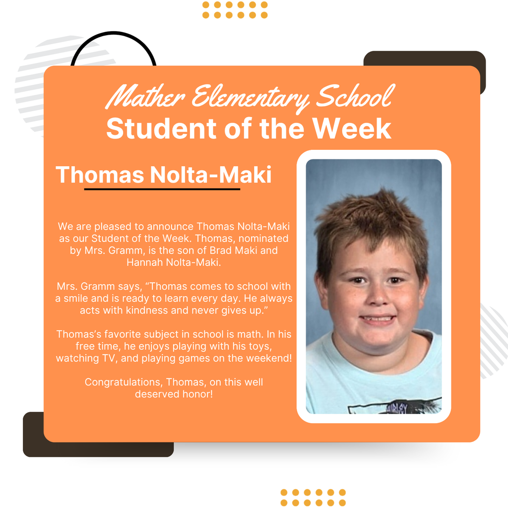 Congratulations, Thomas!