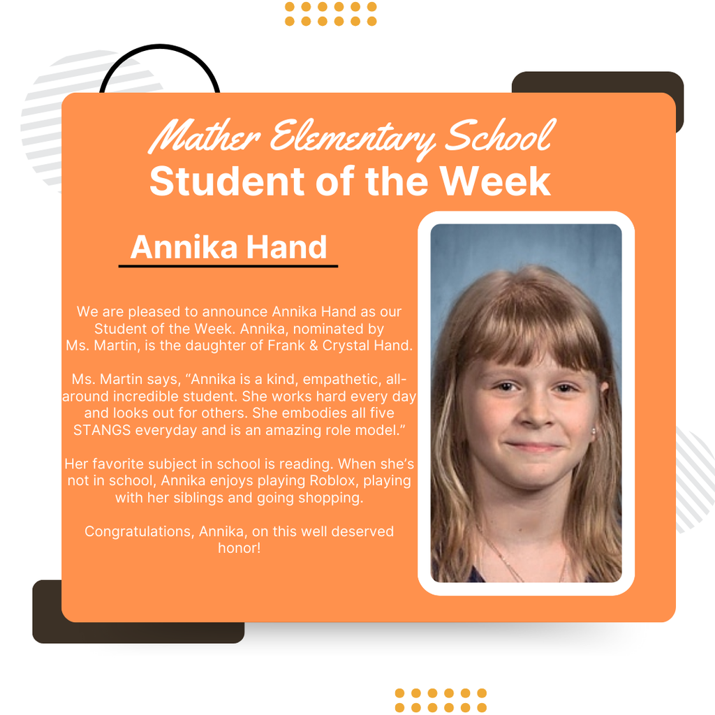 Annika Hand Congratulations!