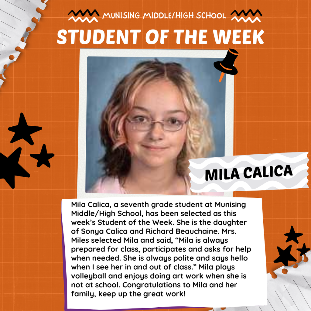 Congratulations to Mila and her family!