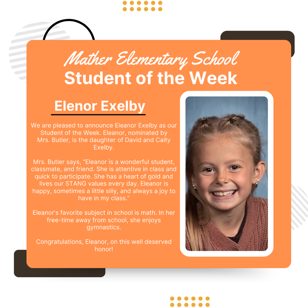 Eleanor Exelby, Mather Student of the Week