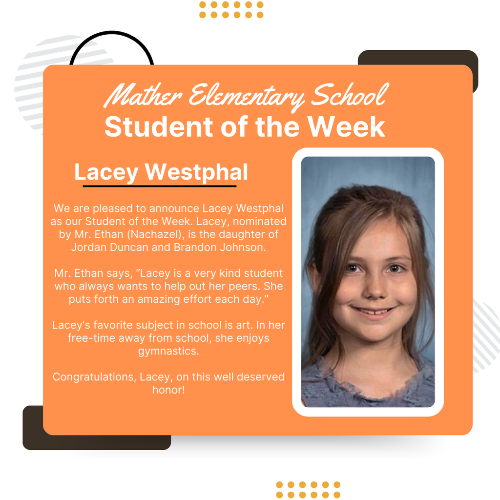 Way to Go, Lacey Westphal!