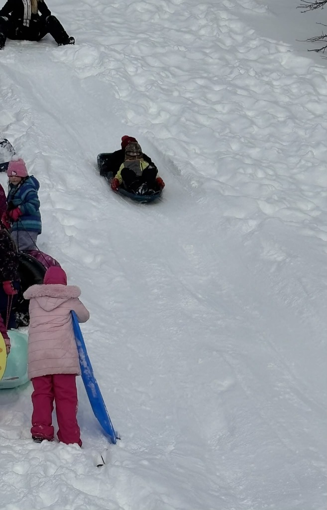 1st Grade Sledding!