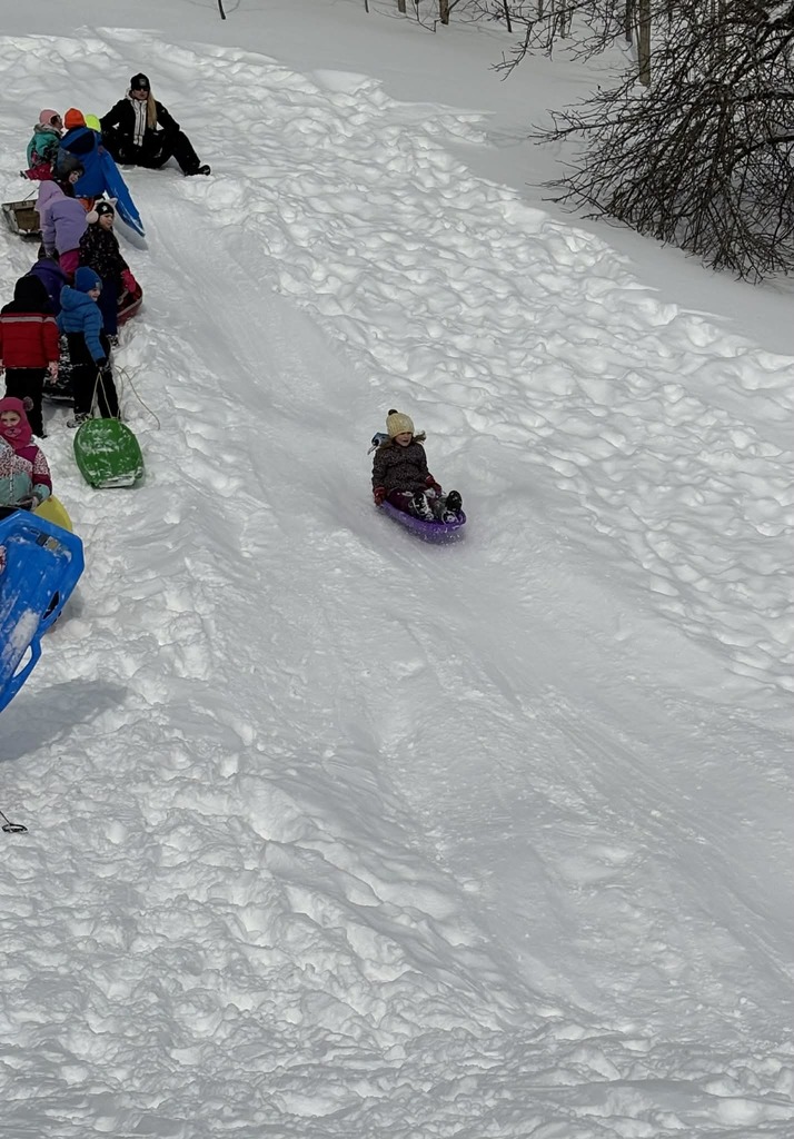 1st Grade Sledding!