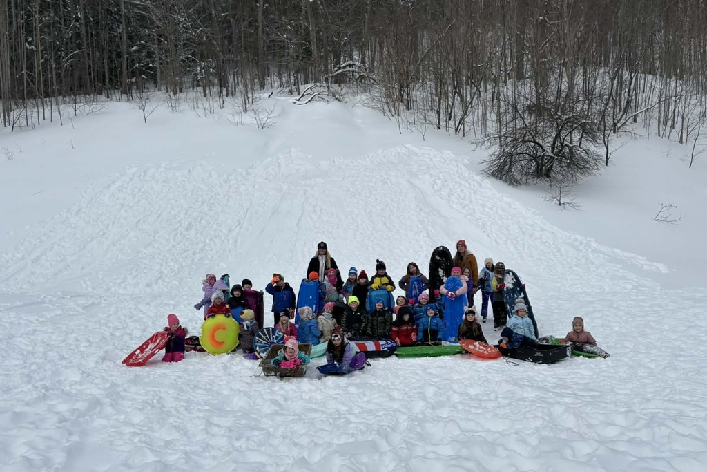 1st Grade Sledding!