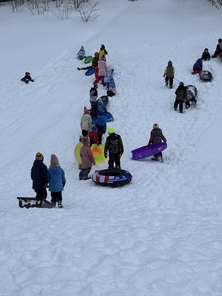1st Grade Sledding!