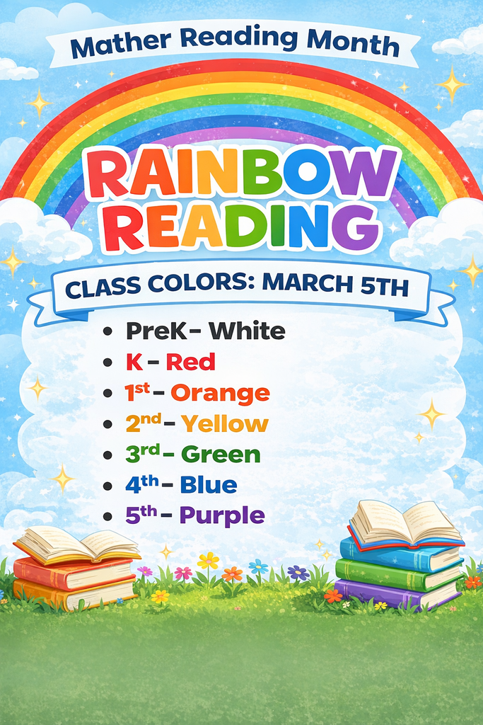 Reminder- Mather Wear Your Class Color Tomorrow