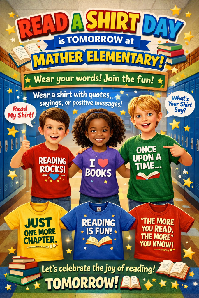 Friday- Read a Shirt Day @ Mather