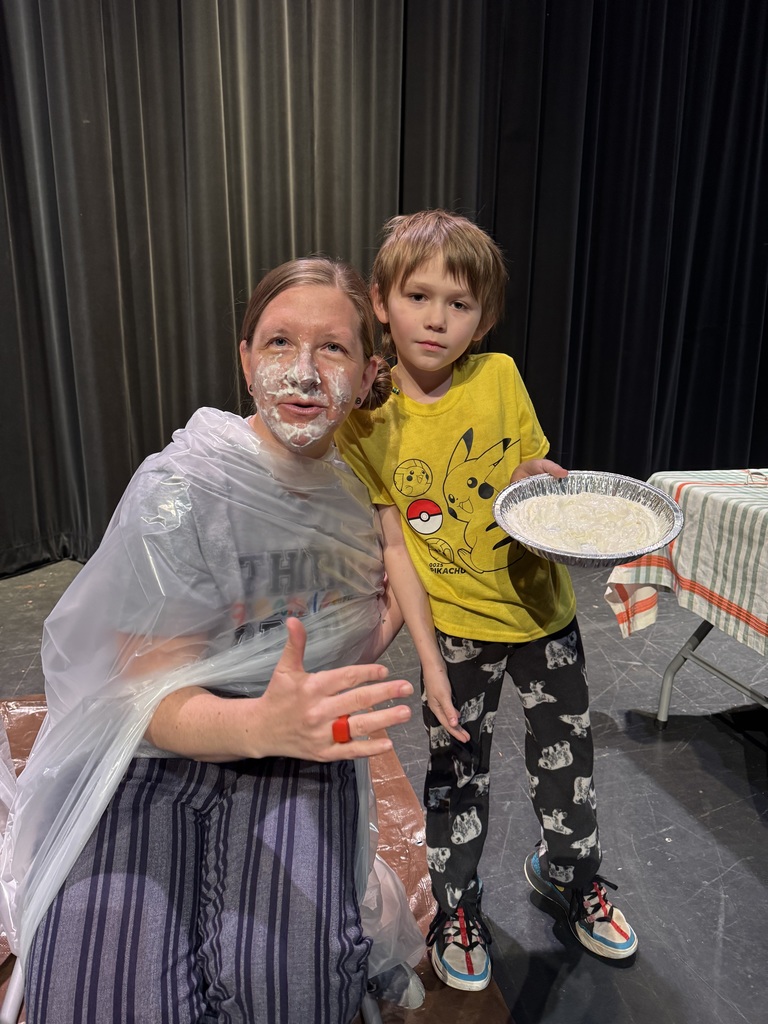 Students served teachers their Pie in the Face!