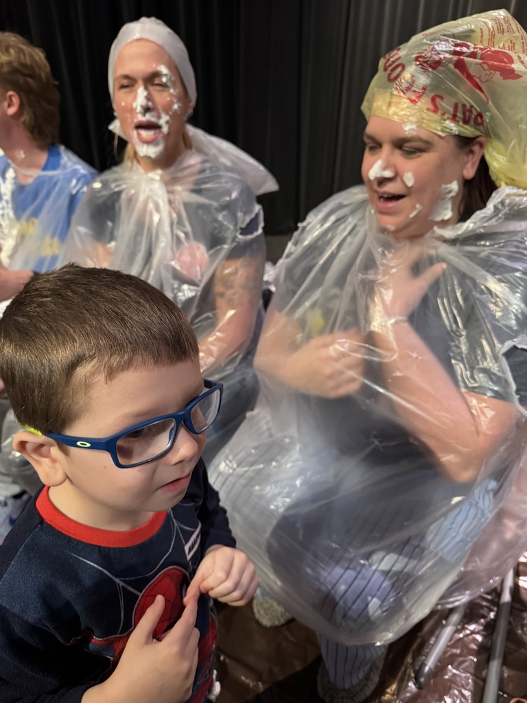 Students served teachers their Pie in the Face!