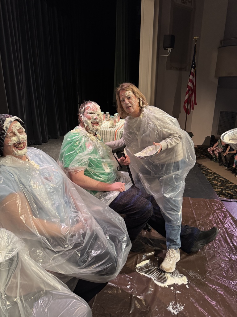 Students served teachers their Pie in the Face!