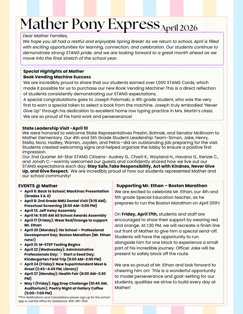 April Pony Express- page 1