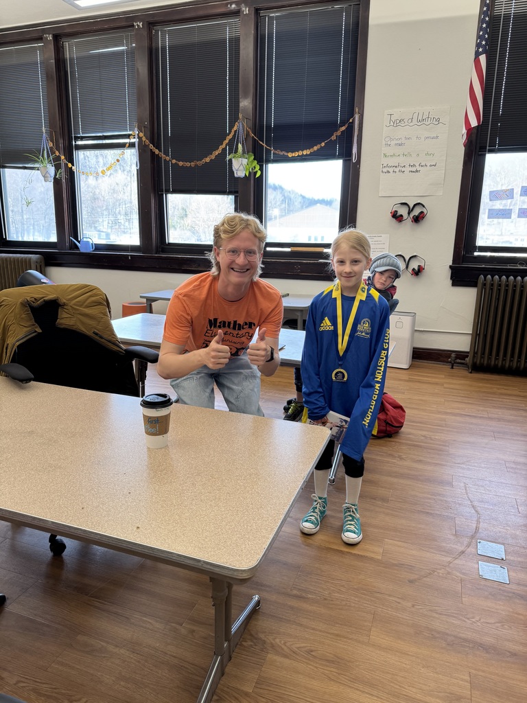 Wren K's dad ran the Boston Marathon many years ago- She has the bling to prove it!!!