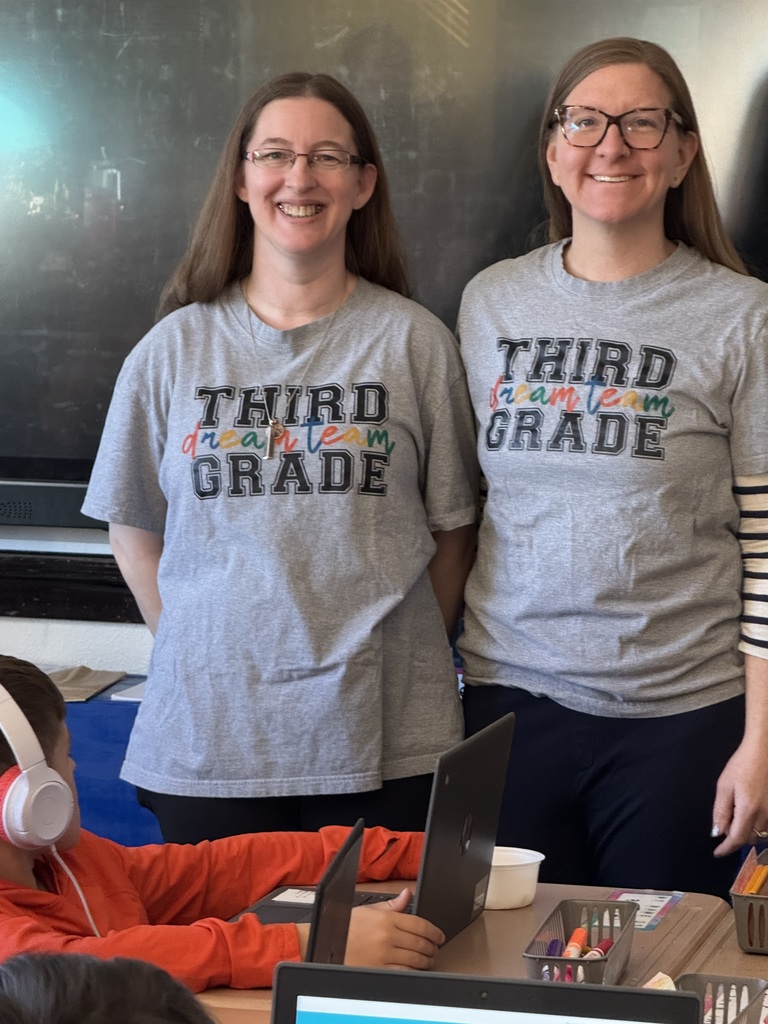Our third grade team twinning-  Mrs. Butler & Mrs. Bogater!