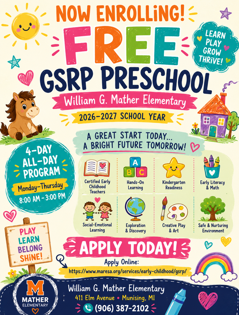 Free GSRP Preschool @ Mather Elementary