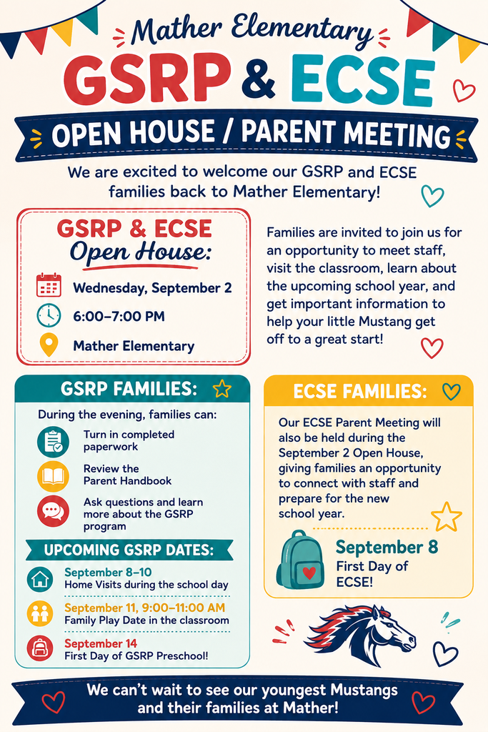 GSRP & ECSE Preschool Open House